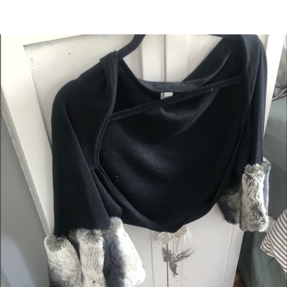 Harrison Morgan Genuine beautiful softest Fur, Cashmere Shrug , shawl, sweater - Picture 6 of 16